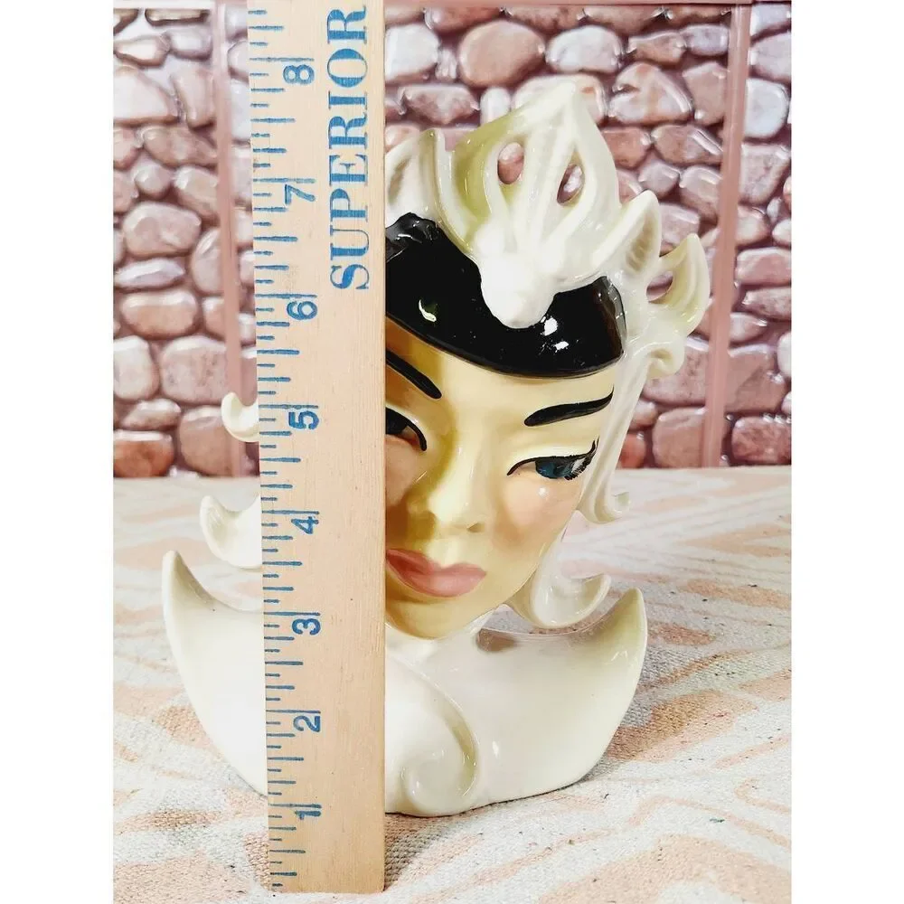 Vintage Lotus Ceramic Arts Studio Porcelain Vase Figurine